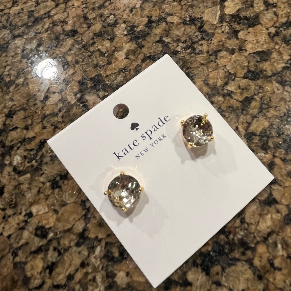 Kate Spade Gumdrop Earrings Clear - Picture 4 of 6